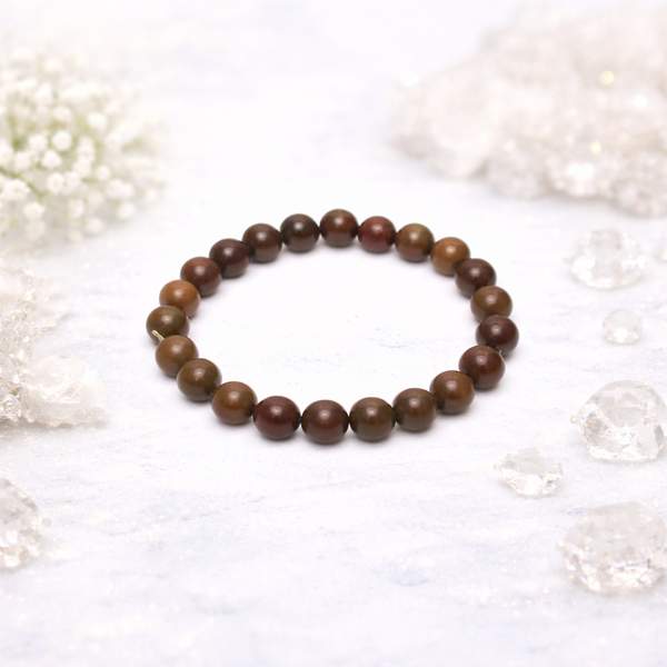 Natural Brown Jasper Healing Bracelet – Grounding, Stability & Protection