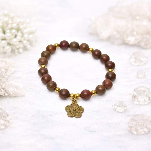 Natural Brown Jasper Healing Bracelet – Grounding, Stability & Protection 6