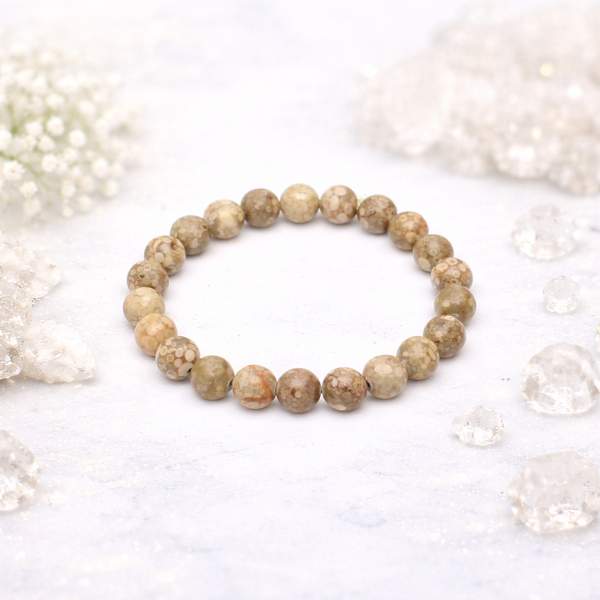 Natural Brown Llanite Healing Bracelet – Grounding, Balance, & Inner Peace