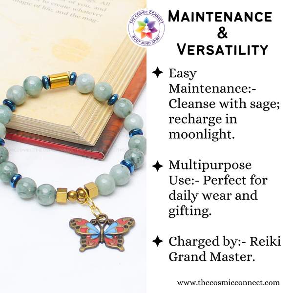 Natural Burma Jade Healing Bracelet – Prosperity, Protection & Harmony 10