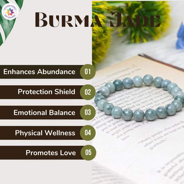 Natural Burma Jade Healing Bracelet – Prosperity, Protection & Harmony 3