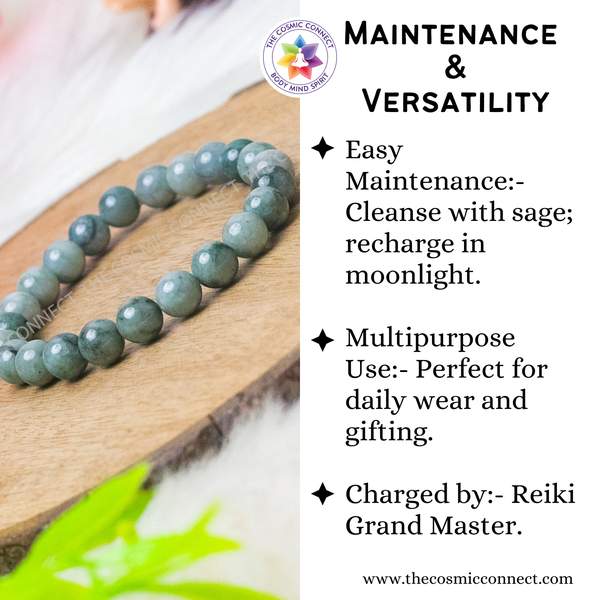 Natural Burma Jade Healing Bracelet – Prosperity, Protection & Harmony 5