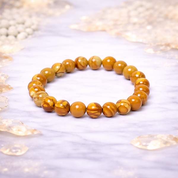 Natural Camel Jasper Healing Bracelet – Grounding, Stability & Inner Strength
