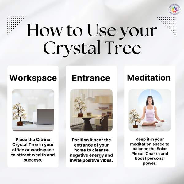 Natural Citrine Crystal Tree for Wealth, Abundance, and Success 7