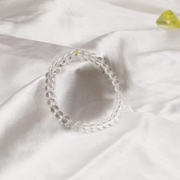 Natural Clear Quartz Healing Bracelet - Amplifies Energy & Balances Chakras
