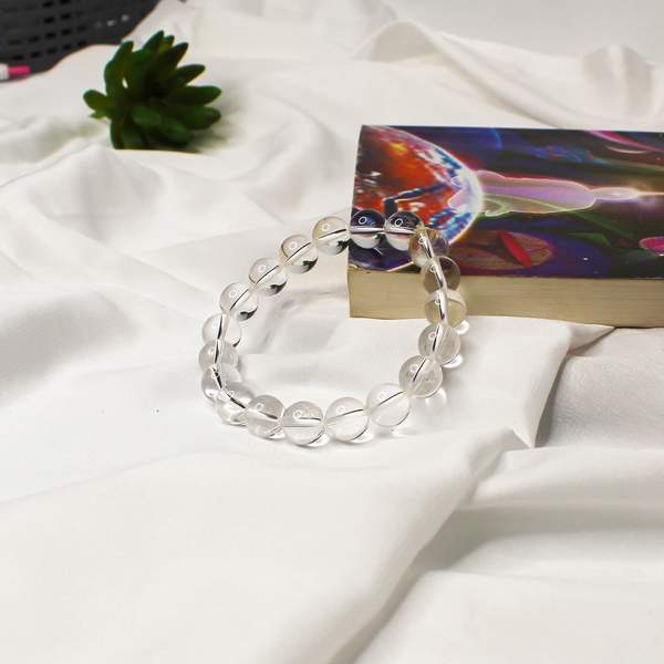 Natural Clear Quartz Healing Bracelet - Amplifies Energy & Balances Chakras 9