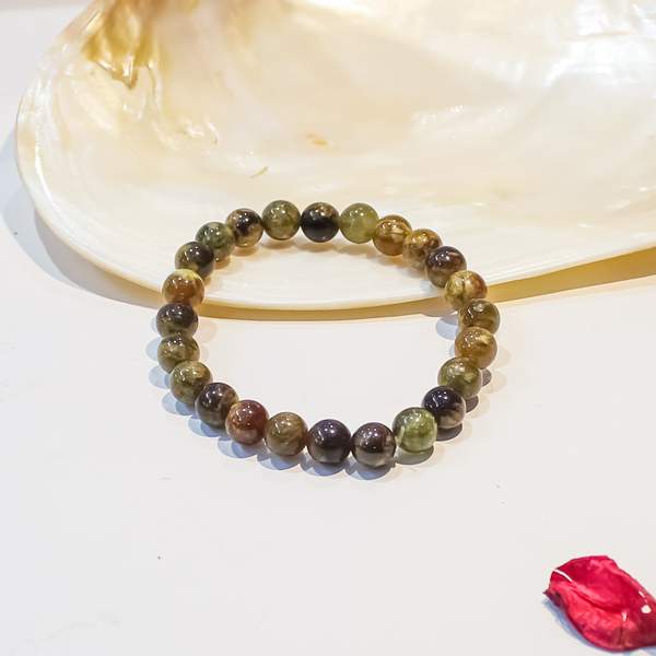 Natural Green Garnet Healing Bracelet - Embrace Growth and Prosperity