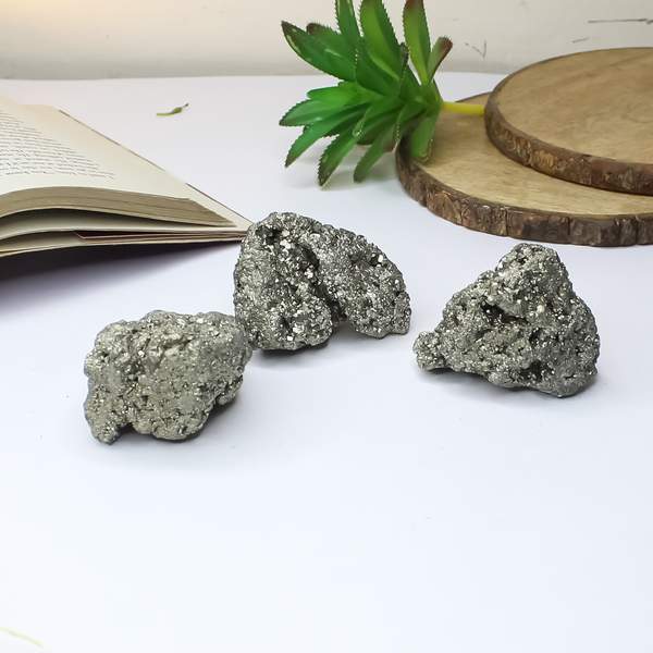 Natural Pyrite Cluster for Boosts Abundance & Confidence | 2nd Quality
