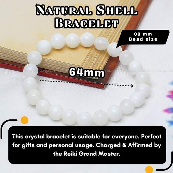 Natural Shell Bracelet – Calming, Protection & Emotional Balance 3