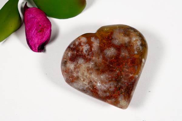 Ocean Jasper Puffy Heart Embrace Tranquility and Joy