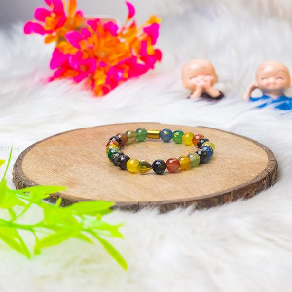 Om Mani Padme Hum 7 Chakra Bracelet Balancing & Mindfulnes | 8mm Beads 2