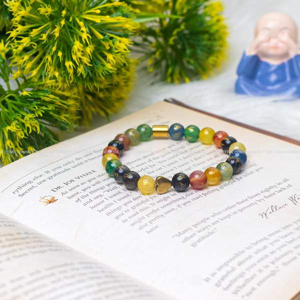 Om Mani Padme Hum 7 Chakra Bracelet Balancing & Mindfulnes | 8mm Beads 3