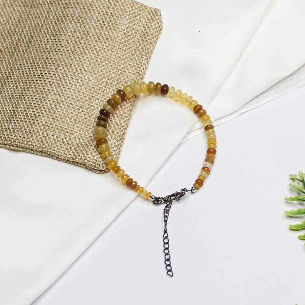 Opal Silver Bracelet Enhance Emotional Healing