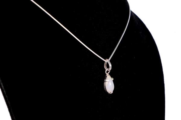 Opal Silver Pendant for Emotional Healing & Spiritual Growth