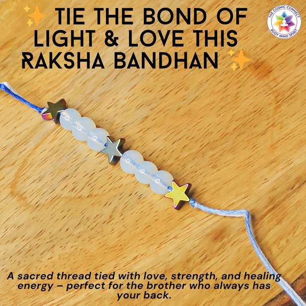 Opalite Crystal Rakhi for Clarity & Inner Peace – Reiki-Charged Raksha Bandhan G 2