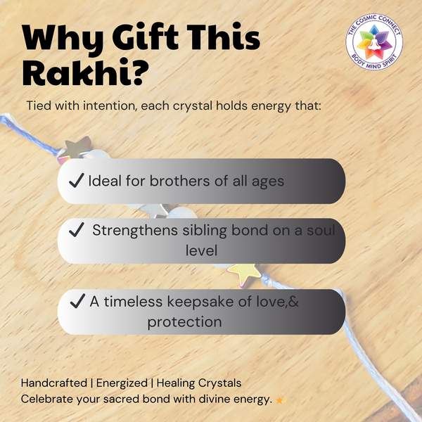 Opalite Crystal Rakhi for Clarity & Inner Peace – Reiki-Charged Raksha Bandhan G 5