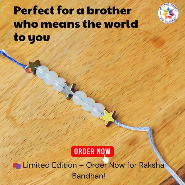 Opalite Crystal Rakhi for Clarity & Inner Peace – Reiki-Charged Raksha Bandhan G 6