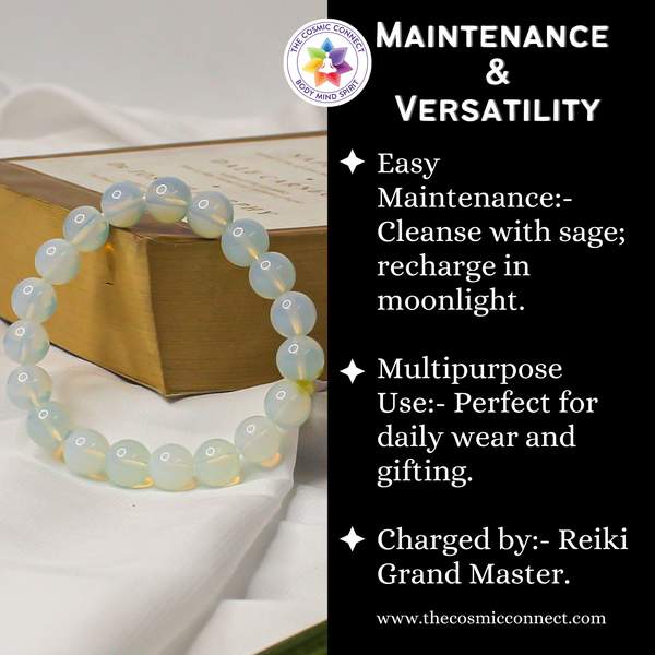 Opalite Healing Bracelet – Emotional Healing, Serenity & Spiritual Clarity 14