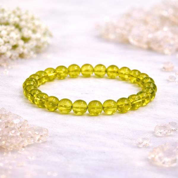 Peridot Healing Bracelet - Good Luck, Stress Relief & Abundance