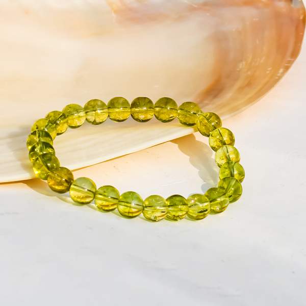 Peridot Healing Bracelet - Good Luck, Stress Relief & Abundance 2