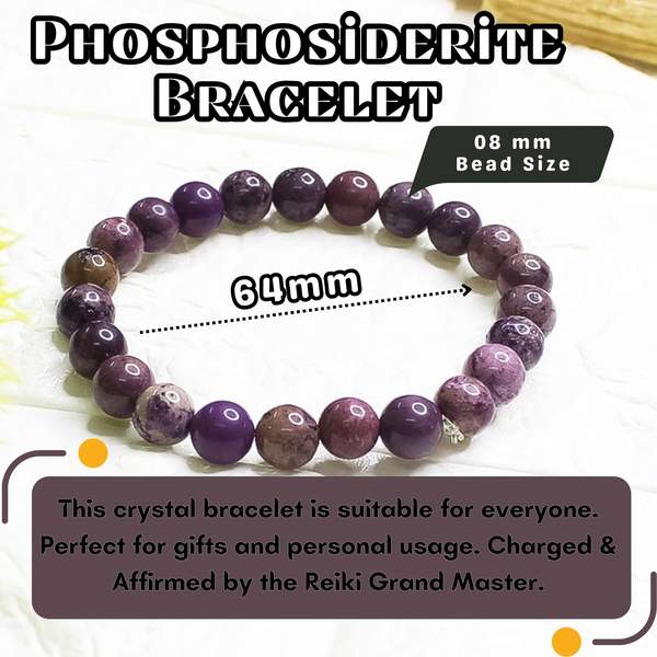 Phosphosiderite Bracelet – Unlock Peace, Emotional Healing, and Spiritual Growth 5