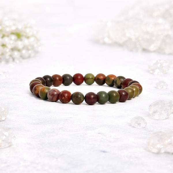 Picasso Jasper Healing Bracelet - Creativity, Stability & Chakra Healing