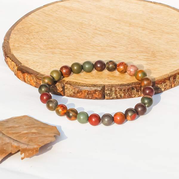 Picasso Jasper Healing Bracelet - Creativity, Stability & Chakra Healing 2
