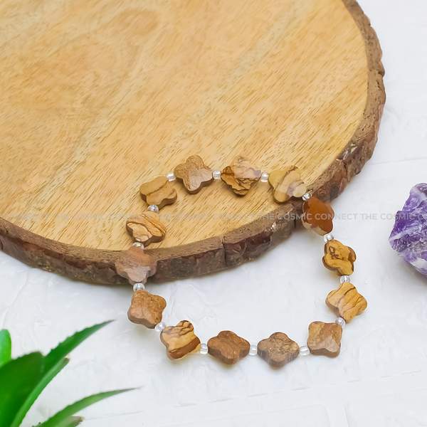 Picture Jasper Flower Bracelet – Grounding, Creativity & Emotional Balance 2