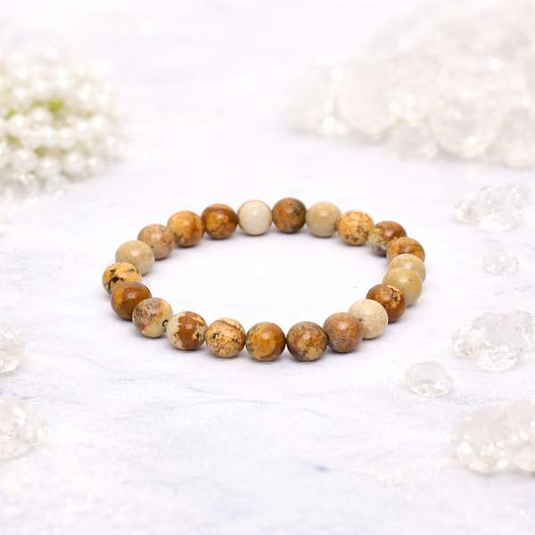 Picture Jasper Healing Bracelet – Grounding, Creativity & Emotional Strength