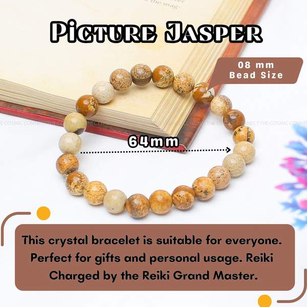 Picture Jasper Healing Bracelet – Grounding, Creativity & Emotional Strength 4