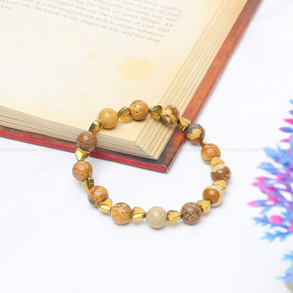 Picture Jasper Healing Bracelet – Grounding, Creativity & Emotional Strength 6