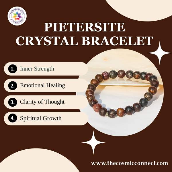 Pietersite Bracelet - Empowerment and Transform | 8mm Beads 3