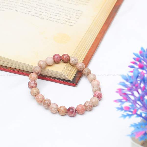 Pink Llanite Healing Bracelet – Emotional Healing, Self-Love & Spiritual Growth 2