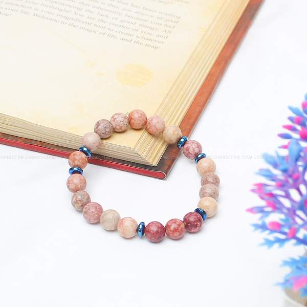 Pink Llanite Healing Bracelet – Emotional Healing, Self-Love & Spiritual Growth 7