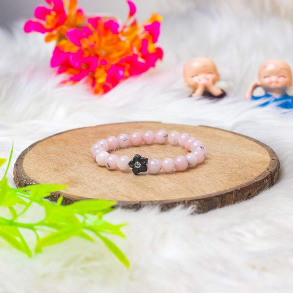Pink Opal Healing Bracelet - Heart Chakra Balancer | 8mm Bead 2