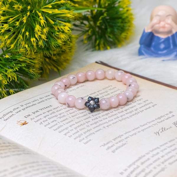Pink Opal Healing Bracelet - Heart Chakra Balancer | 8mm Bead 3