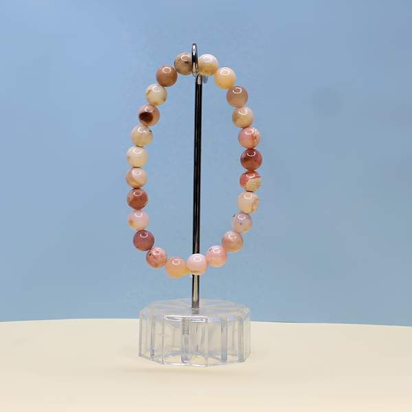 Pink Opal Healing Bracelet - Heart Chakra Balancer Enhances Love & Compassion 2