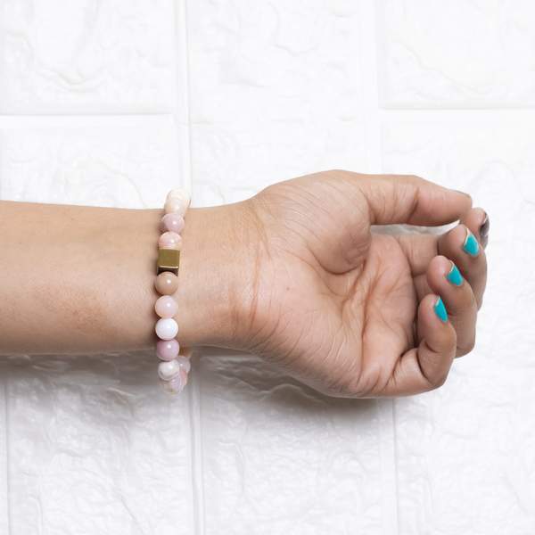 Pink Opal Healing Bracelet - Heart Chakra Balancer Enhances Love & Compassion 3