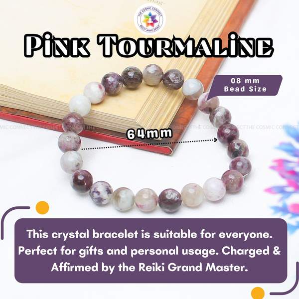 Pink Tourmaline Healing Bracelet – Emotional Healing, Self-Love & Stress Relief 4