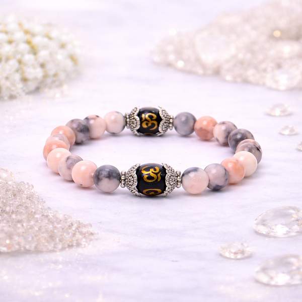 Pink Zebra Jasper Healing Bracelet – Emotional Healing, Balance & Inner Peace 6