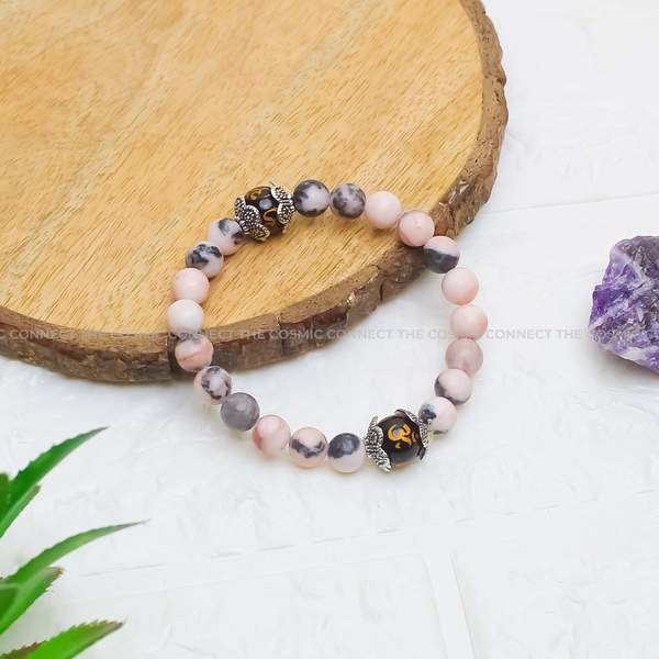 Pink Zebra Jasper Healing Bracelet – Emotional Healing, Balance & Inner Peace 7