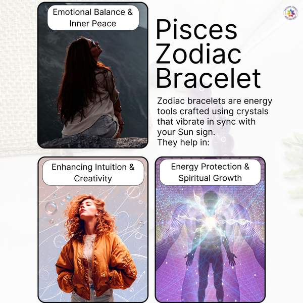 Pisces Zodiac Bracelet for Emotional Balance & Spiritual Growth 6