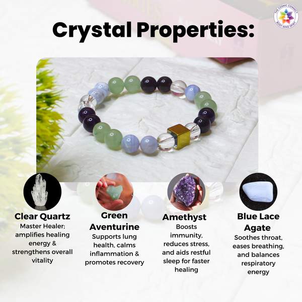 Pneumonia Therapy Bracelet for Respiratory Health, and Immune Support 5
