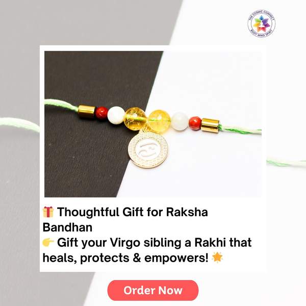 Premium Cancer Zodiac Rakhi with Healing Crystals for Love, Strength & Balance 6