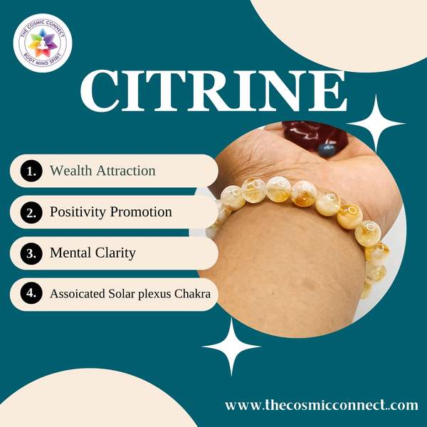 Premium Citrine Bracelet - Abundance & Positive Energy 10