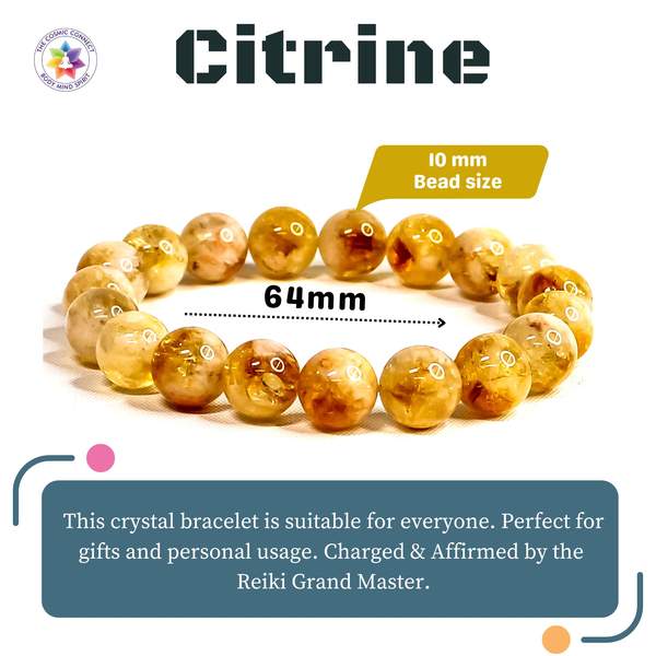 Premium Citrine Bracelet - Abundance & Positive Energy 11