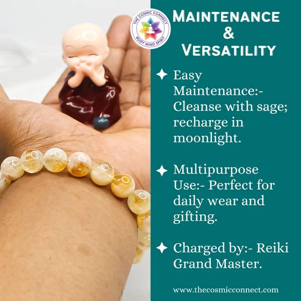 Premium Citrine Bracelet - Abundance & Positive Energy 12