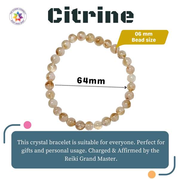 Premium Citrine Bracelet - Abundance & Positive Energy 3