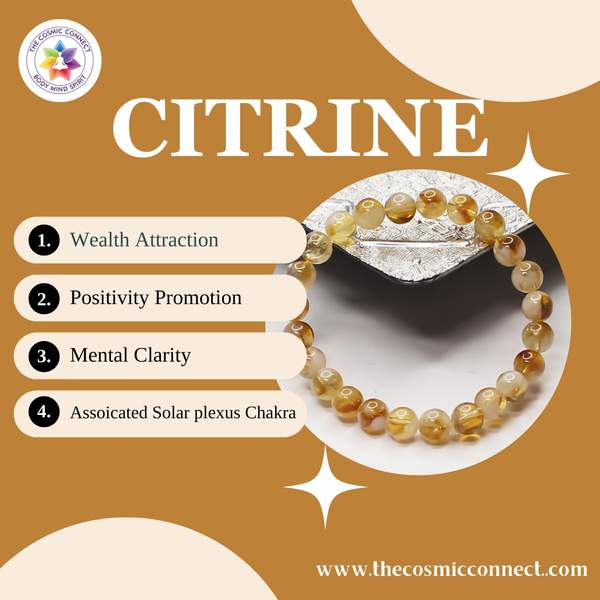 Premium Citrine Bracelet - Abundance & Positive Energy 6