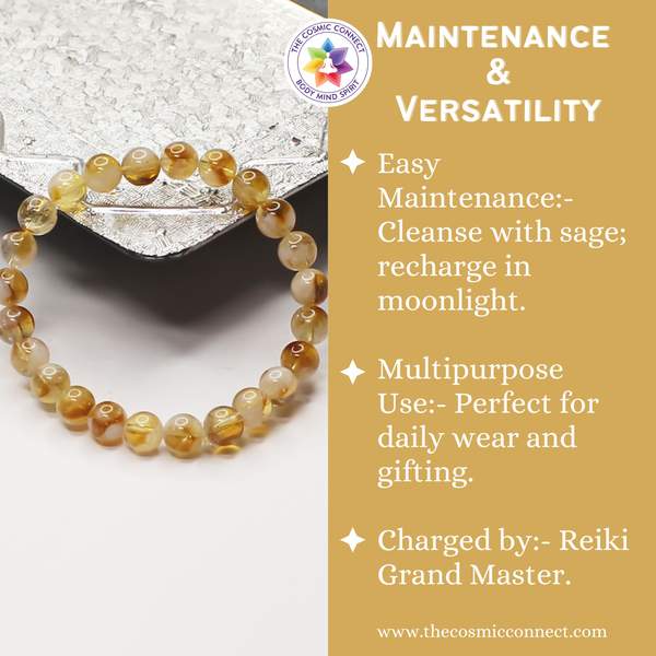Premium Citrine Bracelet - Abundance & Positive Energy 8